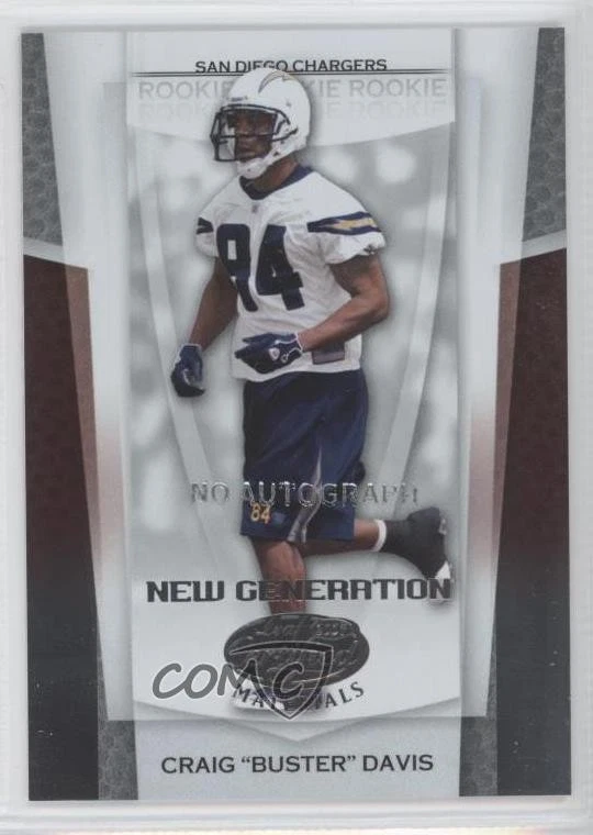 2007 Leaf Certified Materials New Generation /399 Craig Davis #183 Rookie RC - Image 1 of 2