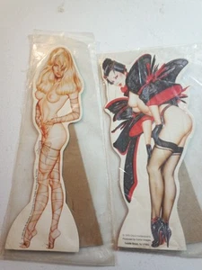 Dos Mini Pin Up 1993 Olivia De Berardinis Cartón Stand-Up Niñas, Imágenes de Cómic - Imagen 1 de 7