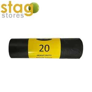 Heavy Duty Refuse Sacks - Roll Of 20 - 145cm x 85cm - Brand New - Multibuy - Picture 1 of 3