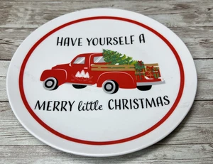 Royal Norfolk 8" Plato/Vacaciones Navidad Rojo Camión Cerámica/Mesa Decoración Hogar - Imagen 1 de 7