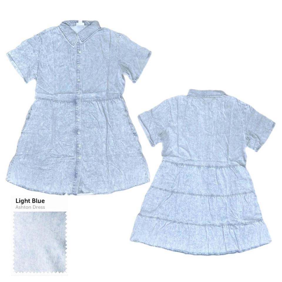 TOTALMENTE NUEVO Vestido Vaquero LuLaRoe Ashton Azul Claro - Elige una talla Foto 1 de 1