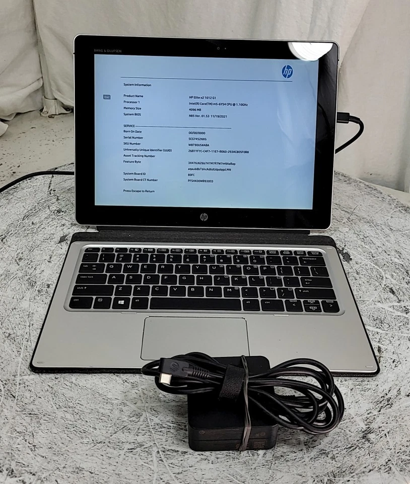 Tablet HP Elite x2 1012 G1 PC Core m5-6Y54 4GB 128GB - Imagem 1 de 4