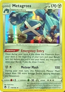 Metagross Silver Tempest Pokémon TCG 119/195 Holo Rare - Picture 1 of 1