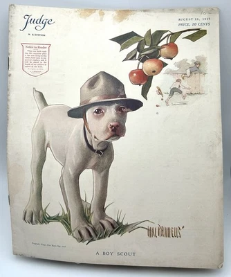 VERY RARE - Judge Magazine August 18, 1917 The Boy Scout - Image 1 of 4