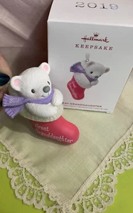 Hallmark Ornament NIB 2019 Great Granddaughter - Picture 1 of 6