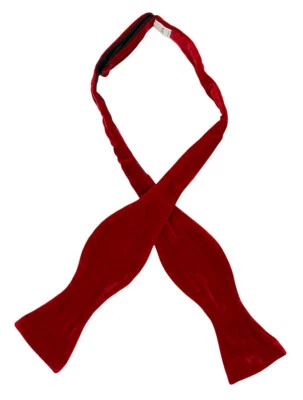 Paul Smith Pajarita de Terciopelo de Algodón Triturado Rojo Rubí Corbata Auto $135 Nueva Caja Foto 1 de 4