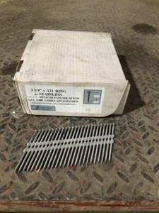3-1/4" X .121 Stainless 22° Plastic Collated Ring Shank Nails NIB of 1,000 - Picture 1 of 4