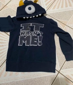 Navy and white monster hoodie size 5  - Picture 1 of 3