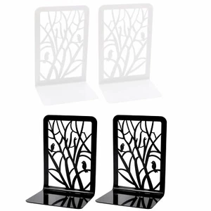 Sujetalibros de sombra de árbol hueco con pájaros en rama 1 par estable antideslizante para escritorio - Imagen 1 de 26