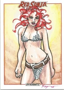 Red Sonja She Devil - April Reyna Sketch Card (c)