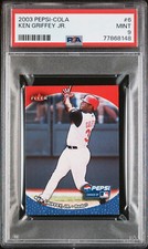 PSA 9 KEN GRIFFEY JR 2003 Fleer Pepsi-Cola Mini #6 Cincinnati Reds MINT Pop=4