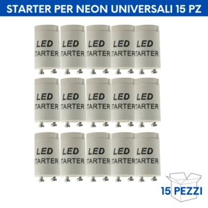 STARTER UNIVERSALE PER TUBI NEON lampada fluorescente tubi T8 e T5 pack 15 pezzi - Foto 1 di 2