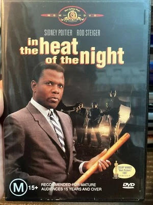In The Heat Of The Night region 4 DVD (1967 Sidney Poitier drama thriller movie) - Image 1 of 3