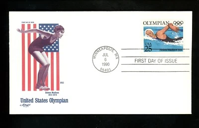 US FDC #2496-2500 Artmaster 1990 Minneapolis MN Olympic Sports Game SET OF 5 HC - Image 1 of 4
