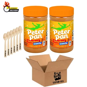 Peter Pan Crunchy Honey Roast Peanut Spread 16.3 OZ (2Pack) Bundled with 6  Spre - Picture 1 of 12