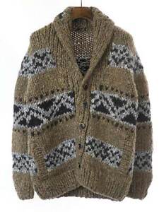 Men's Dolce & Gabbana 12Aw Alpaca Blend Cowichan Sweater Cardigan Brown 44
