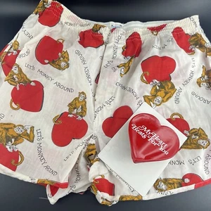 Jockey Life Shorts 38 Valentines Monkey Around Mechanical Heart SEE VIDEO - Picture 1 of 23