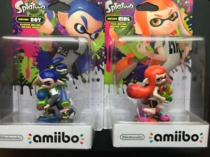 Nintendo Splatoon Inkline Boy & Inkline Girl Amiibo - Sin abrir - Imagen 1 de 2