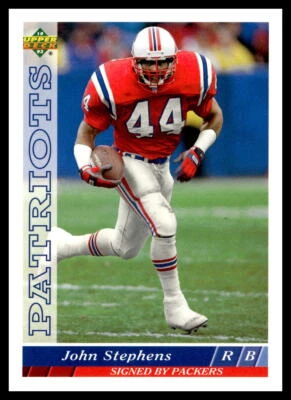 1993 Upper Deck #124 John Stephens Green Bay Packers Football Card - Image 1 of 2