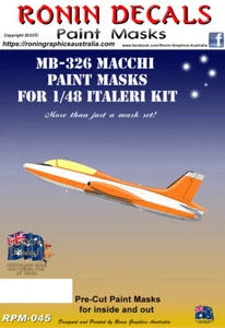 1/48 Ronin Decals MB-326H Macchi Paint Masks for Italeri Kit - Picture 1 of 2