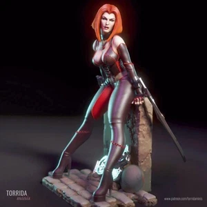 1/24 resin figure model Double Blade Female Assassin 3D Printing Unassembled - Picture 1 of 5