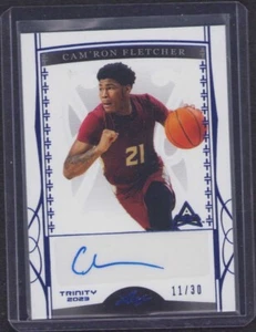 2022-23 Leaf Trinity - Cam'Ron Fletcher - Aqua Auto #'d/30 - Bild 1 von 2
