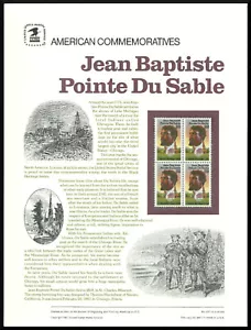 Scott CP277 - The 1987 Jean Babtiste Pointe du Sable Commemorative Panel - Bild 1 von 1