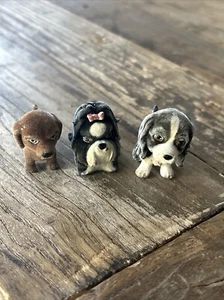 Flocked Puppy In My Pocket Dogs - Picture 1 of 2