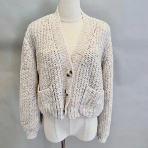 BB Dakota Golden Hour Confetti Cardigan Size Small Semi Cropped - Bild 1 von 15
