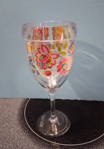 Copa de vino con tallo Tervis aislante flores fiesta 9 oz - Imagen 1 de 4