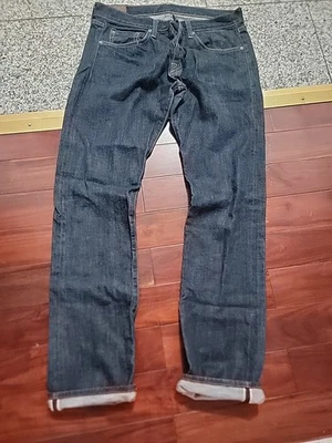 J Brand Tyler Slim Fit Indigo Blue Washed Raw Selvedge Denim Jeans Usa  - Image 1 of 4