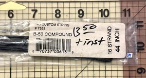 B50 44" Compound Bow String 16 strand B-50 J&D Custom String #7353 (009) - Picture 1 of 3
