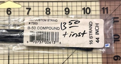 B50 44" Compound Bow String 16 strand B-50 J&D Custom String #7353 (009) - Image 1 of 3