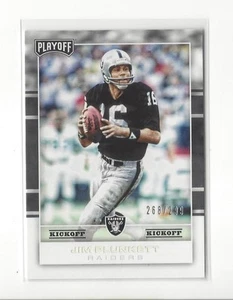 2017 Playoff Kickoff #162 Jim Plunkett Raiders/299 - Imagen 1 de 2