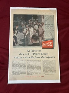 1920s Vintage The Literary Digest Magazine Full Page Color Ad, Coca-Cola Coke. - Picture 1 of 2