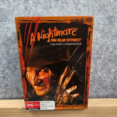A Nightmare On Elm Street Box Set - The First 3 Nightmares DVD - 1 2 3 Region 4 - image 1 of 4