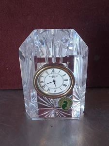 Reloj columnata de cristal pequeño Waterford vintage  - Imagen 1 de 8