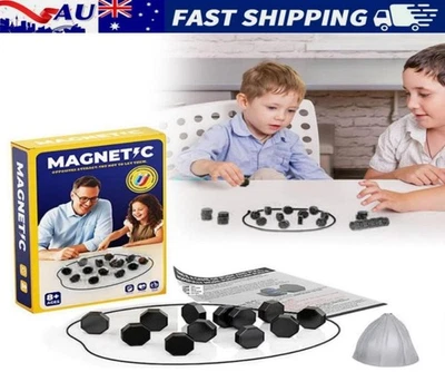Magnetic Travel Chess Game – Portable Family Strategy Board Set with Stones AU - image 1 of 4