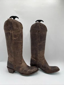 Women's Lane Plain Jane Western Boots Brown Size 8.5 - Picture 1 of 8