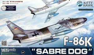 Kitty Hawk Modelos 1/32 F86K Sable Perro Luchador Plástico Modelo Avión Kit - Imagen 1 de 9