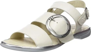 Sandalias planas de verano para mujer Fly London Codo006fly blancas, azules - Imagen 1 de 9
