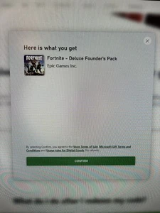 ORIGINAL Fortnite Deluxe Founders Pack for XBOX (2017) - Picture 1 of 3