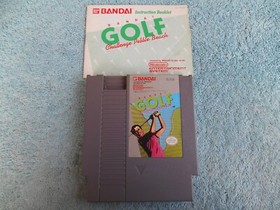 VINTAGE 1988 BANDAI GOLF CHALLENGE PEBBLE BEACH NINTENDO NES HAS ORIGINAL MANUAL