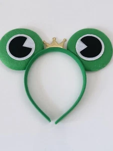 Lady Girl Boy Kids Green Frog crown hair head headband band hoop party PROP - Picture 1 of 13