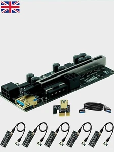 PIC-E Riser Ziyituod Paquete de 6 Cable Express VER010S GPU Riser Express Kits - Imagen 1 de 7