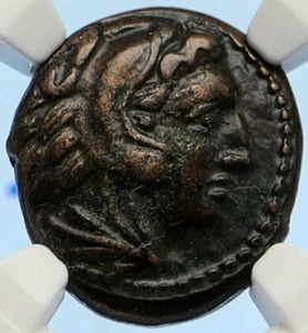 ALEXANDER III the Great LIFETIME 332BC Ancient Greek Coin Macedonia NGC i95636 - Picture 1 of 5