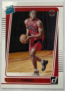 2021-22 DONRUSS #236 SCOTTIE BARNES ROOKIES RATED - TORONTO RAPTORS - Foto 1 di 3