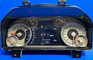 7" EVIC CUMMINS 6.7 Diesel Gauge Cluster Ram 2014-2018 Speedometer w/Program - Picture 1 of 7