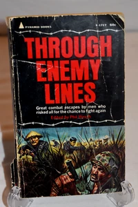 Through Enemy Lines by Phil Hirsch 1967 Military Combat Pyramid 1st Printing - Picture 1 of 7