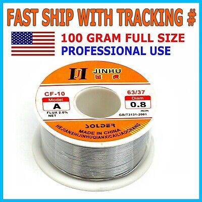 63/37 Tin Rosin Core Solder Wire For Electrical Soldering Sn60 Flux 0.8mm 100g • 7.74$